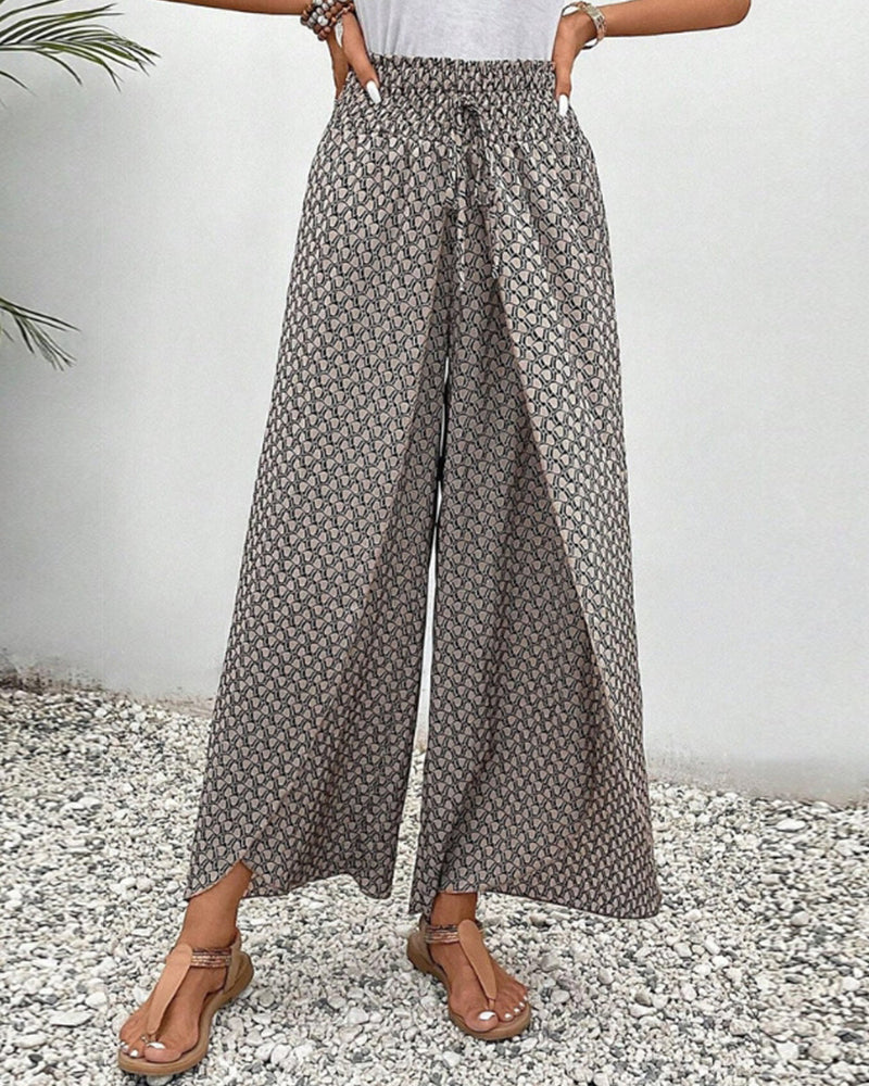 GR | Damenhose mit geometrischem Druck