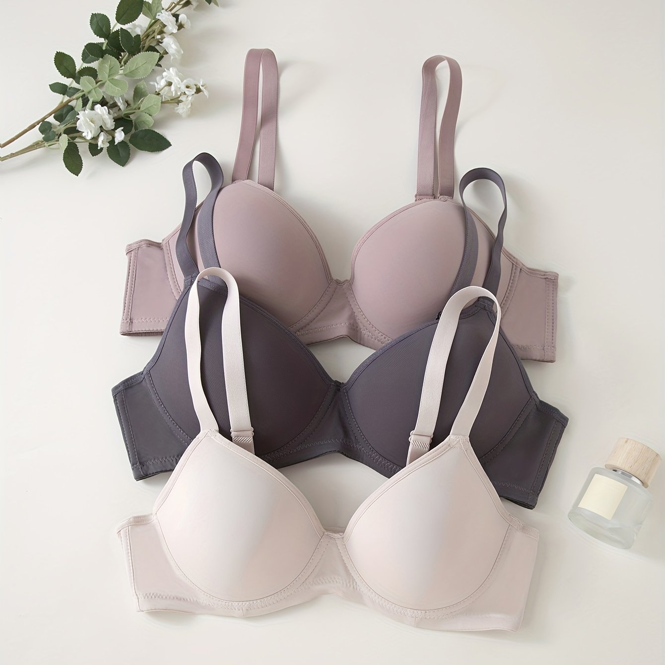 GR | 3-Piece Seamless Anti-Rejection Push-up Bra