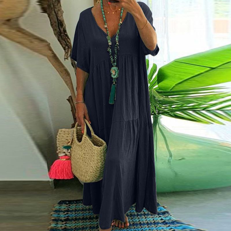 GR | Irregular Multicolored Plus Size Dress
