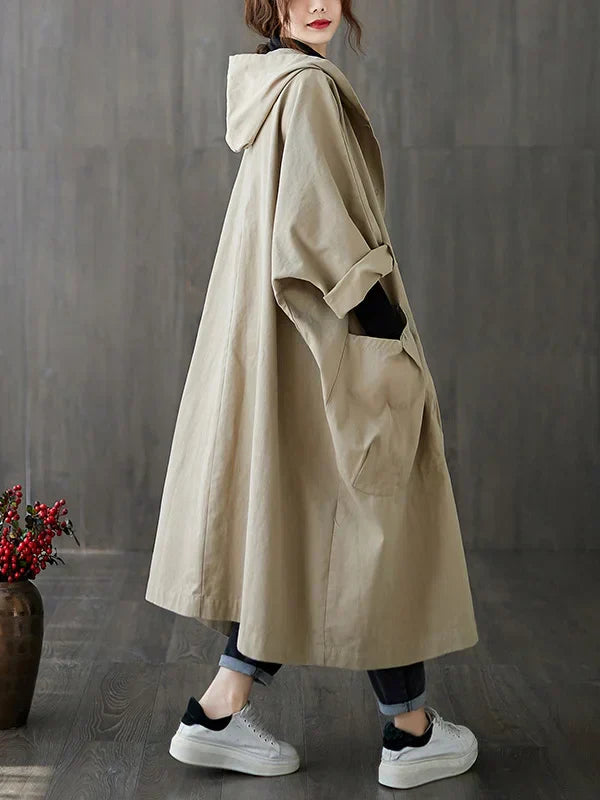 GR | Long Waterproof Trench Coat