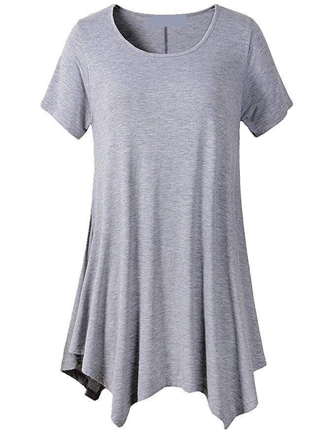 GR | Summery loose fit T-shirt with short sleeves