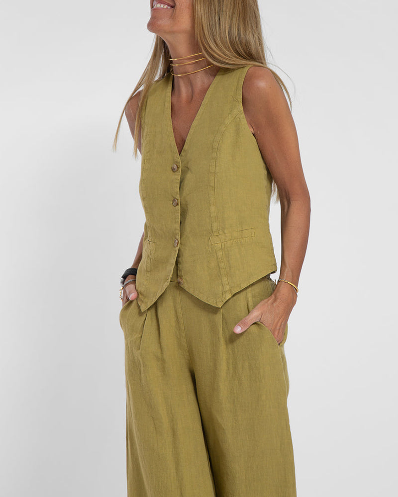 GR | Women's Elegant 2-Piece Linen Set