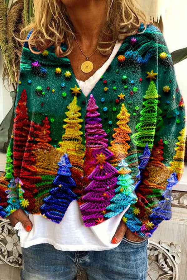 GR | Bedruckte Boho-Weste im Vintage-Stil