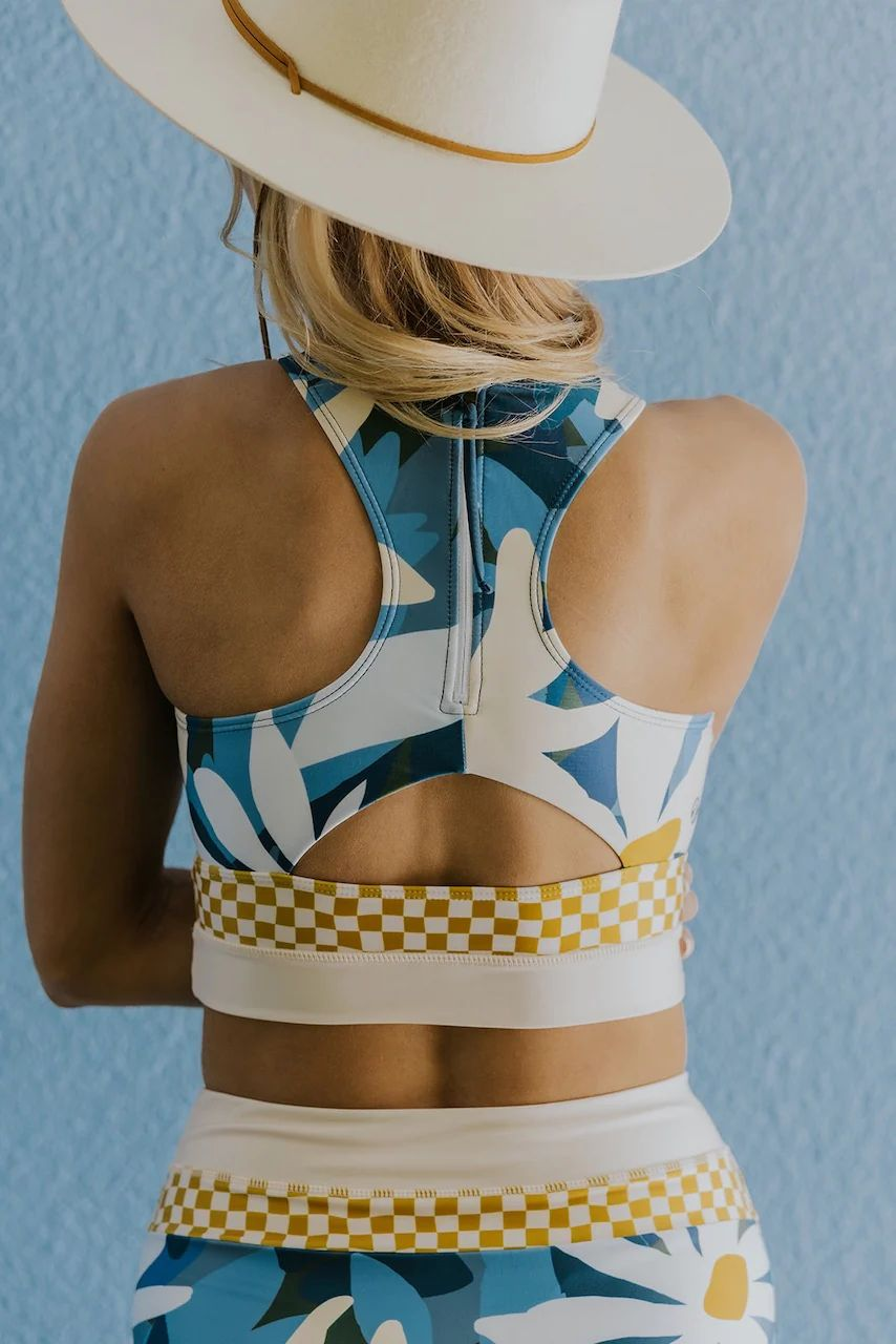 GR | Brook Side color block bikini set