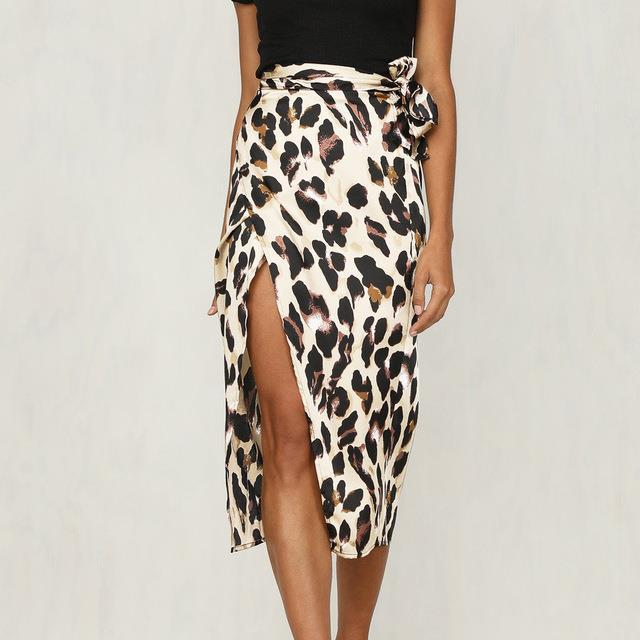 GR | Eleganter Rock mit Leopardenmuster