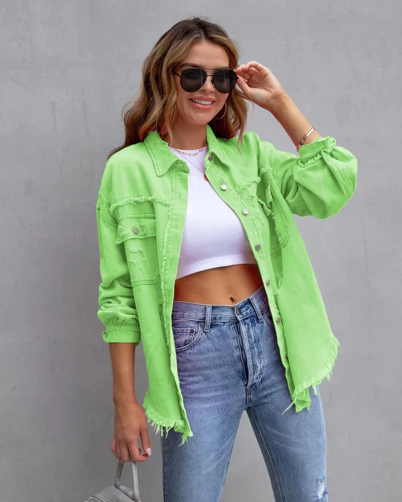 GR | Trendy denim jacket - breathable and stylish for everyday wear