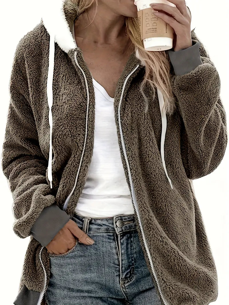 GR | Oversized Teddy Jacket for Women | Warm and Stylish Winter Jacket
