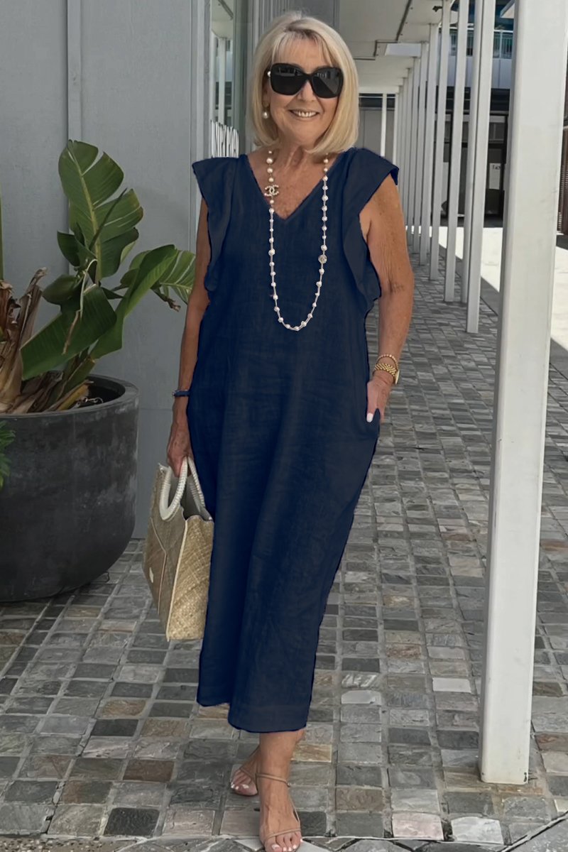 GR | Casual dress made of cotton and linen