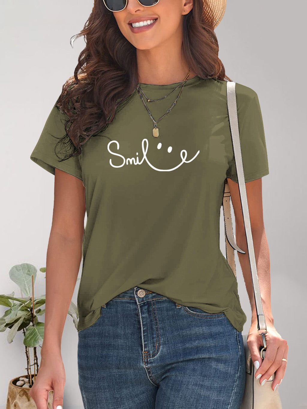 GR | Smile Rundhals Kurzarm T-Shirt