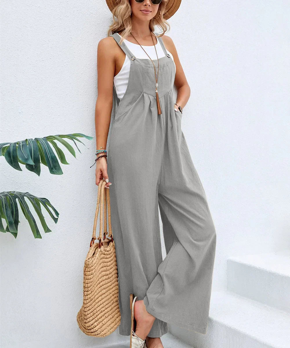 GR | Sleeveless Dungarees Casual Jumpsuit