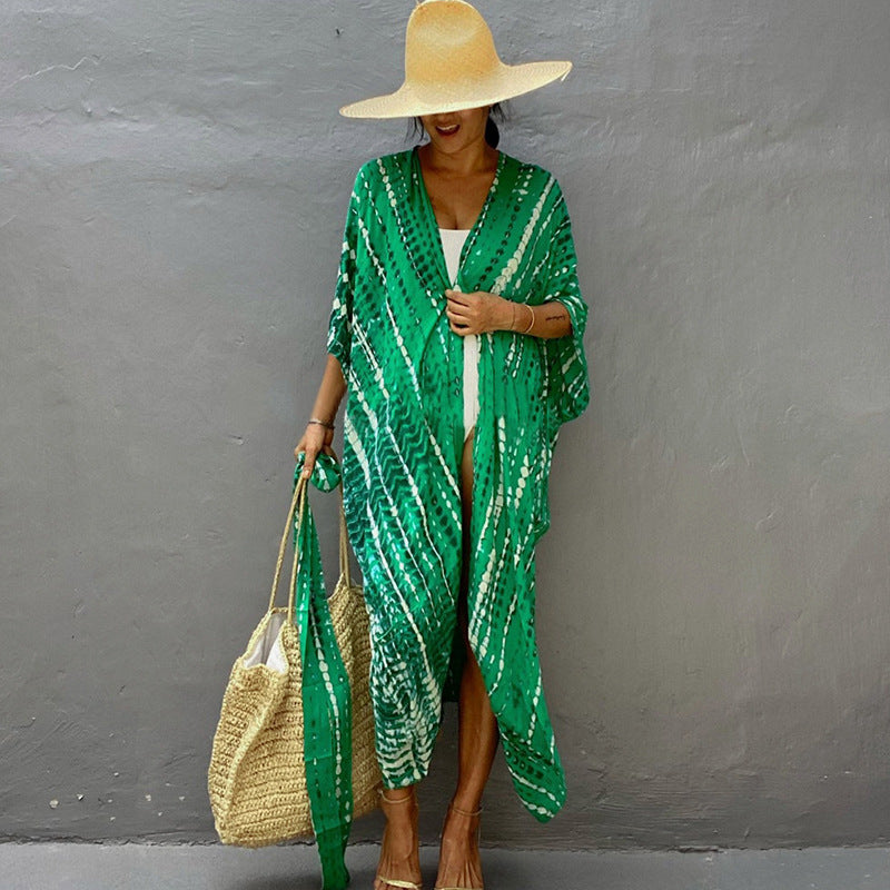 GR | Glamorous Sun Protection Resort Beach Dress Cover Up
