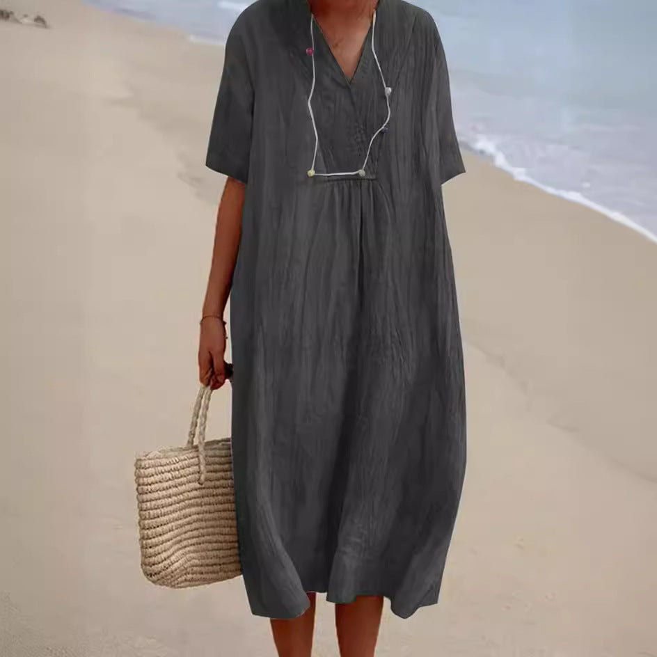 GR | Summer dress made of cotton and linen