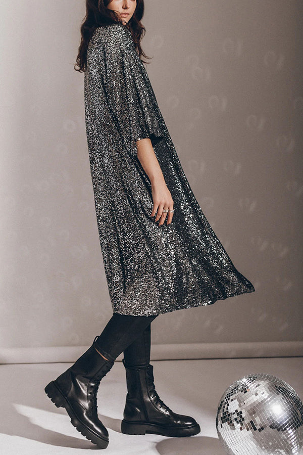 GR | Disco Glamour Sequin Bell Sleeve Kimono
