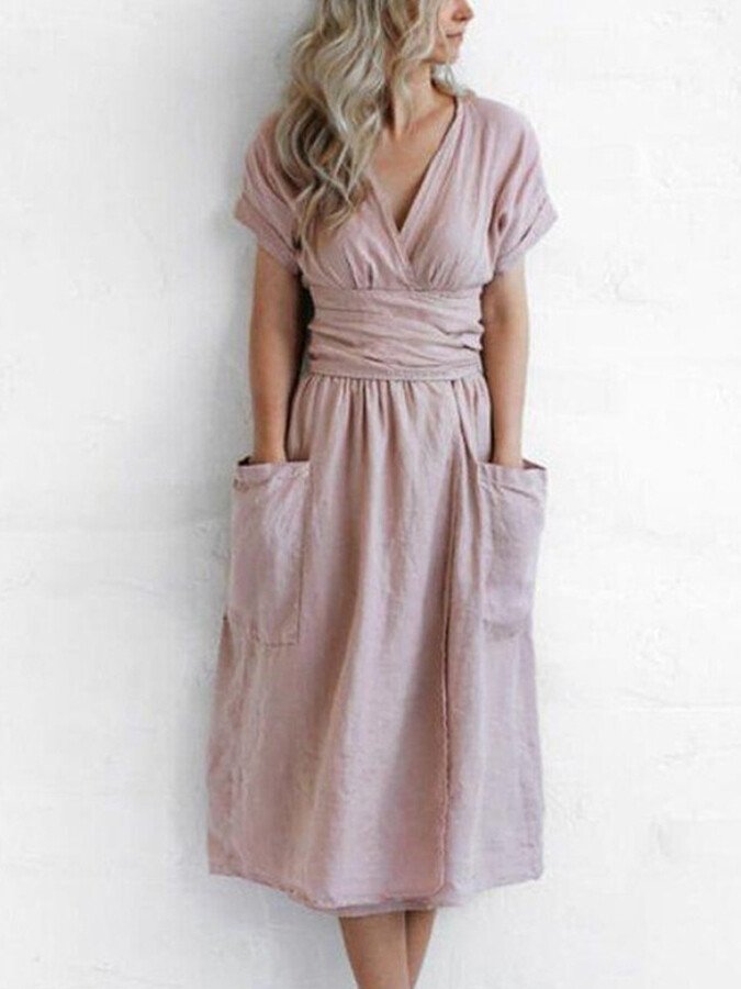GR | Flowing linen dress