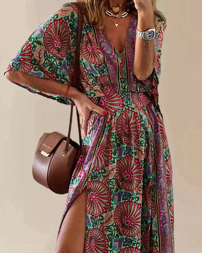 GR | Damen Bohemian-Kleid
