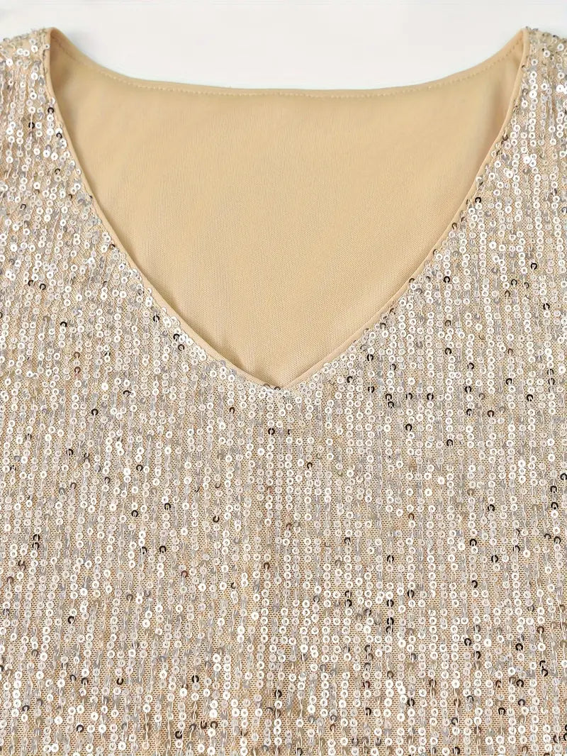 GR | Elegant sleeveless top with sequins