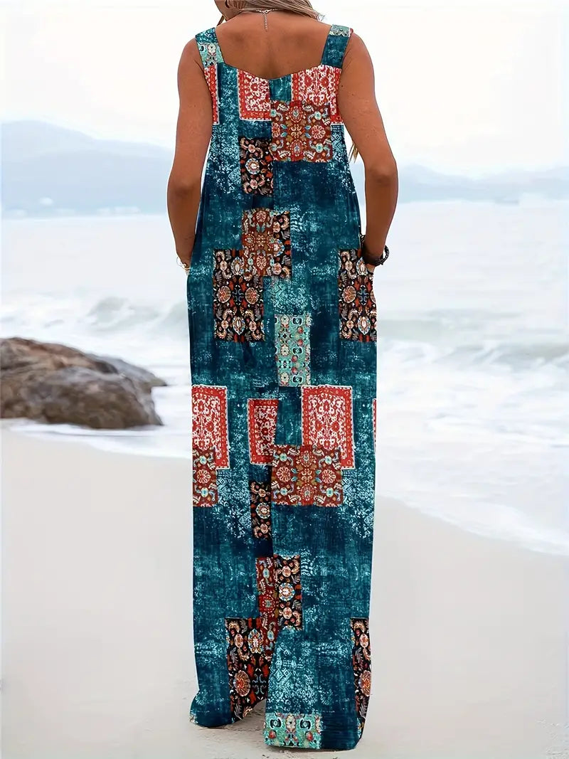 GR | Colorblock jumpsuit with fashion elements