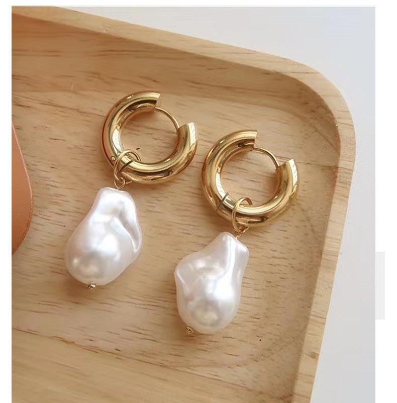 GR | Baroque pearl earrings