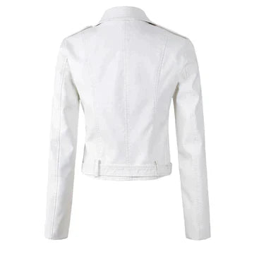 GR | Elegant Premium Leather Jacket for Women | Luxury and Style