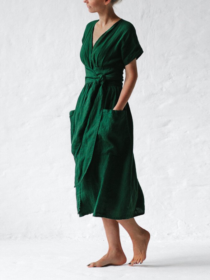 GR | Flowing linen dress