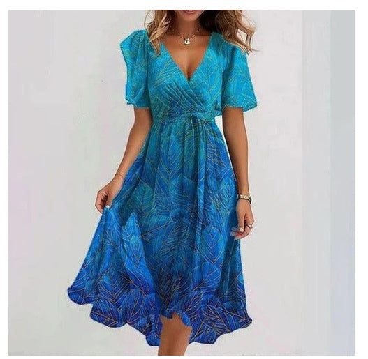 GR | Damenkleid Mit V-ausschnitt