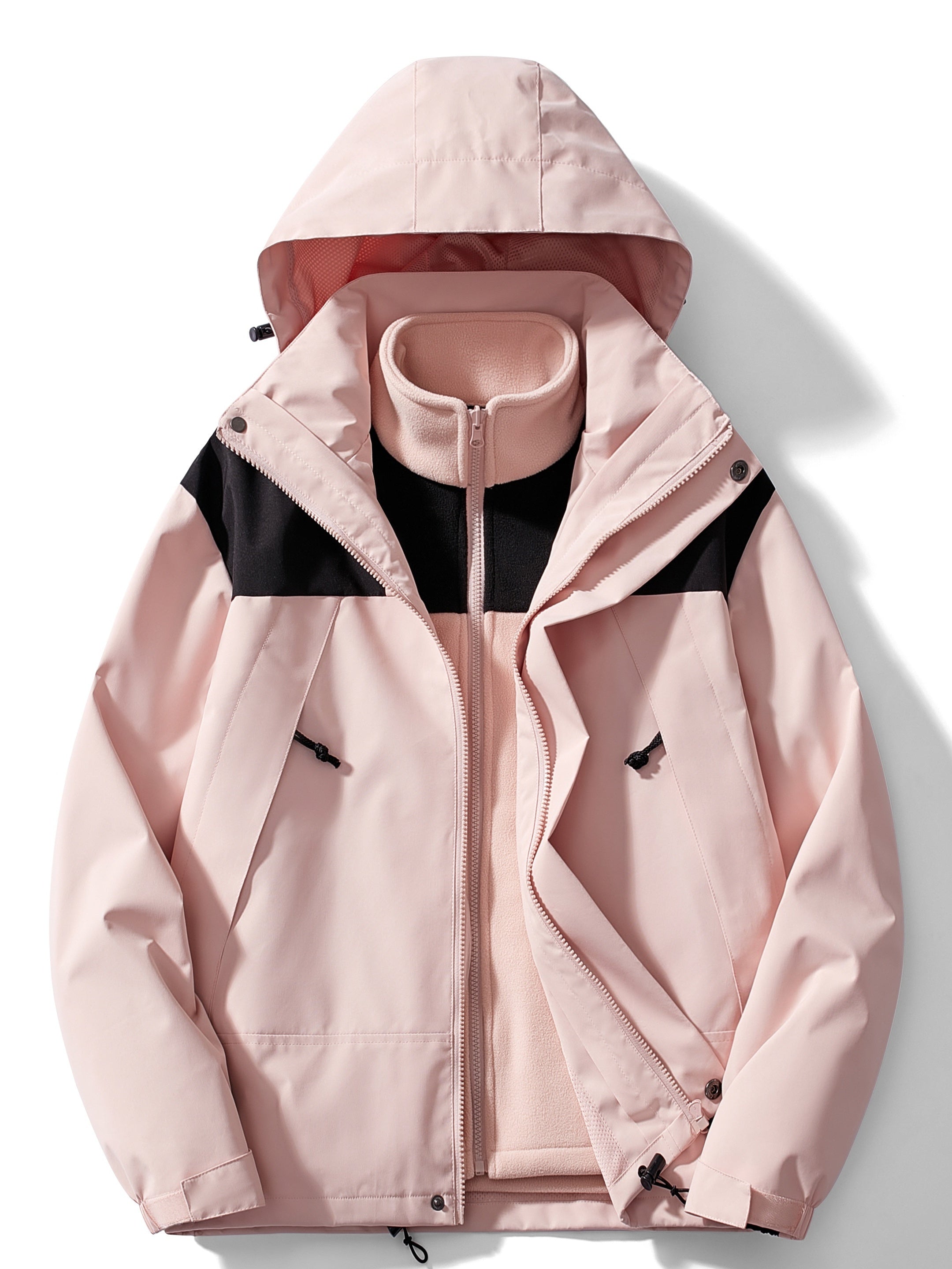 GR | 3-in-1 Fleece Winter Jacket with Hood for Women