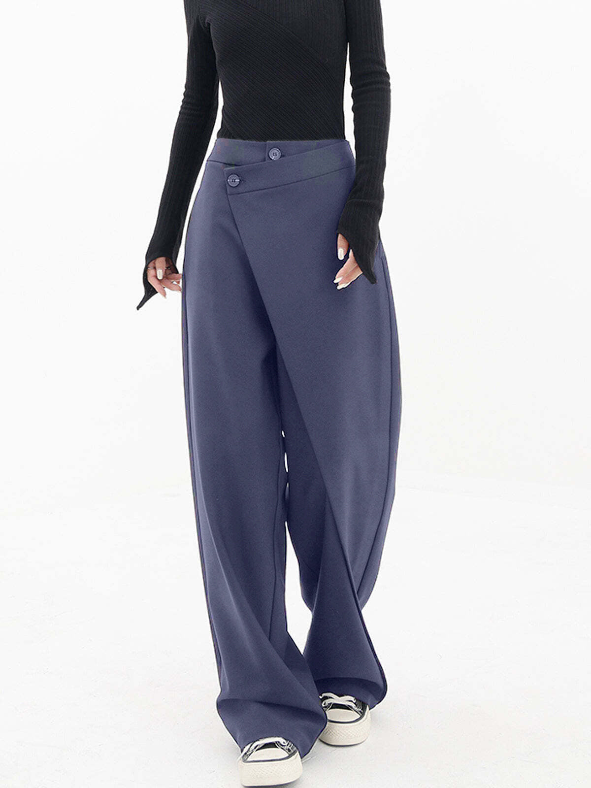 GR | Asymmetrical wide-leg trousers