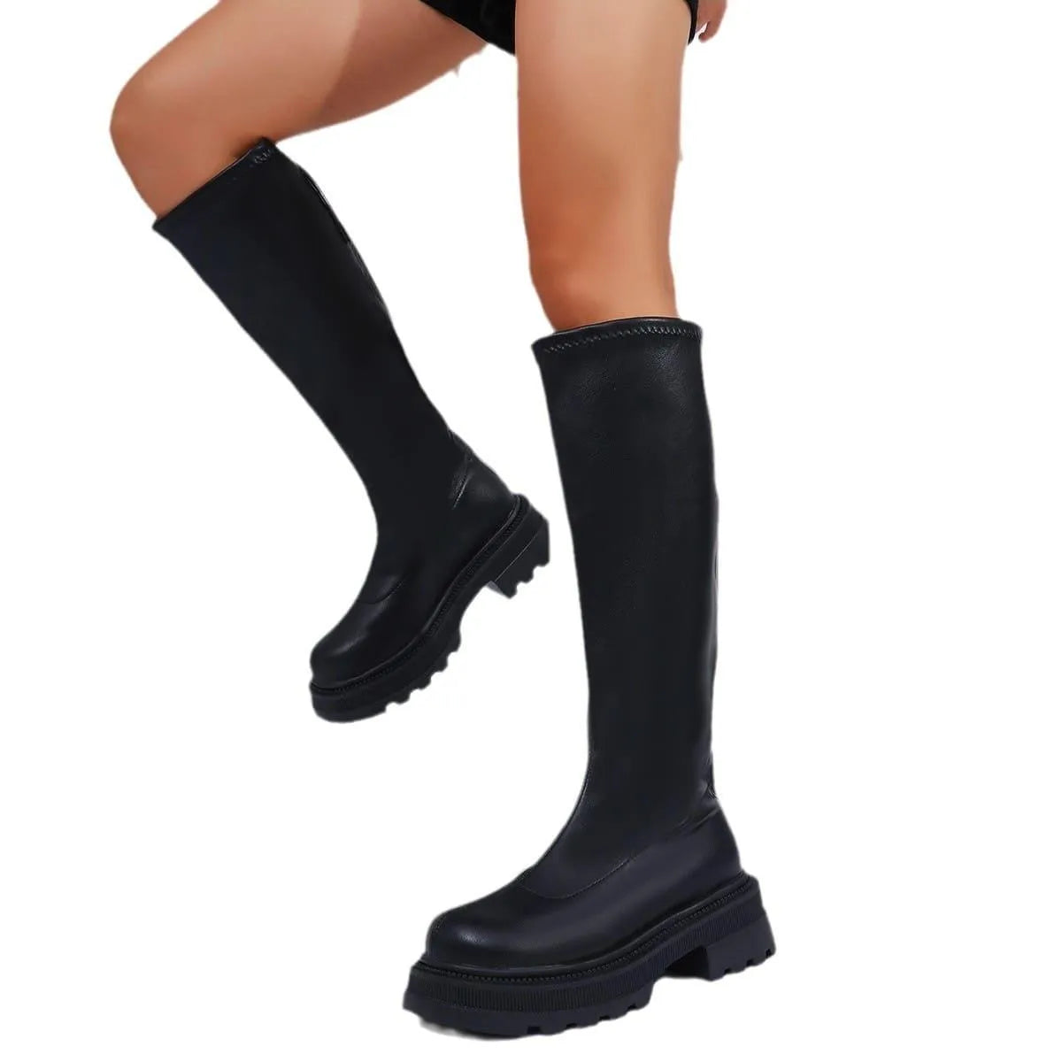 GR | Long ladies lace-up boots casual