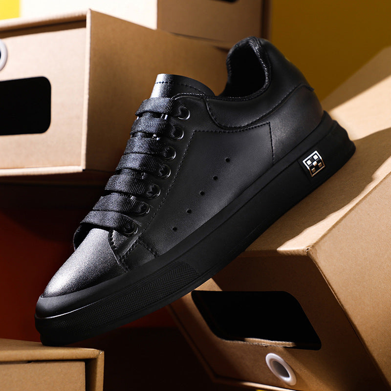 GR | Sneakers with a Heel: Comfortable Casual Shoes with a 6 cm Hidden Heel, Made of Faux Leather, For Everyday & Business