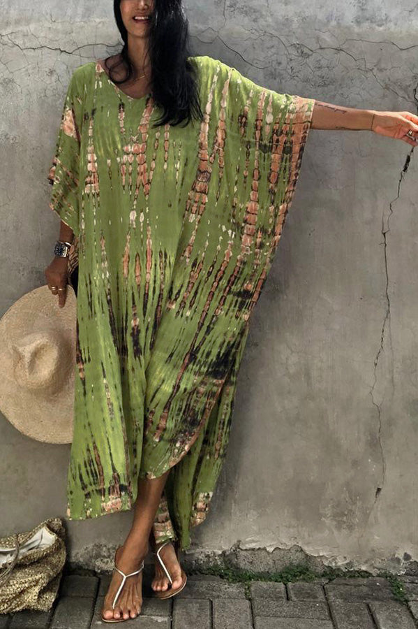 GR Freely – Lockeres Überwurfkleid im Batik-Boho-Stil