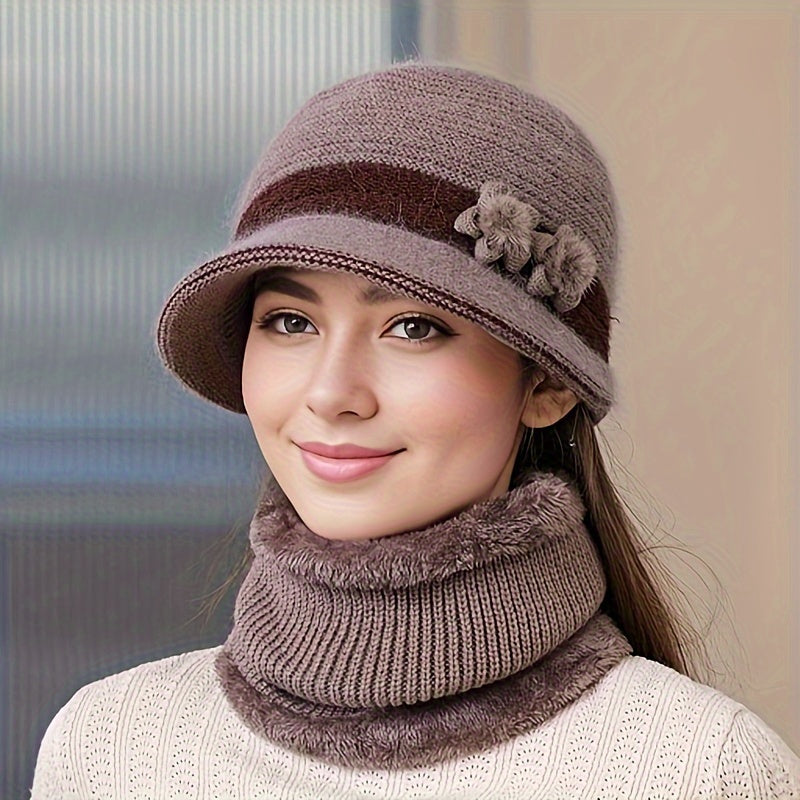 GR | Schickes Winter Stilvolles Gestricktes Set für Frauen