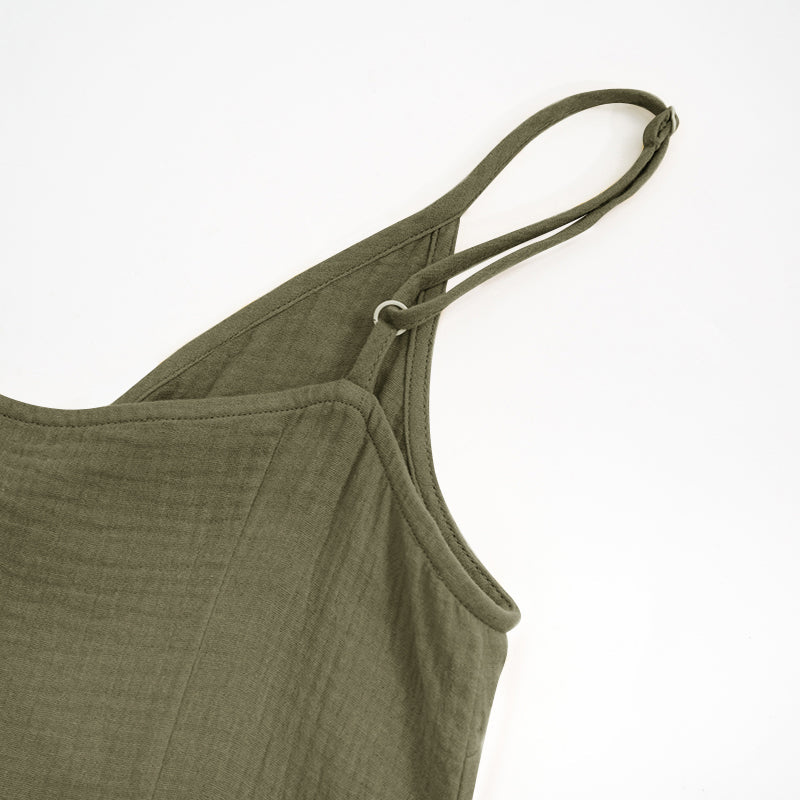 GR | Stylish V-neck sleeveless dress for women