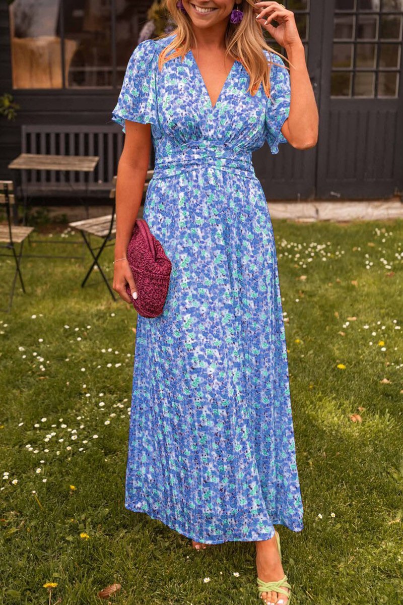 GR | Elegantes Blumen Kleid Für Den Sommer