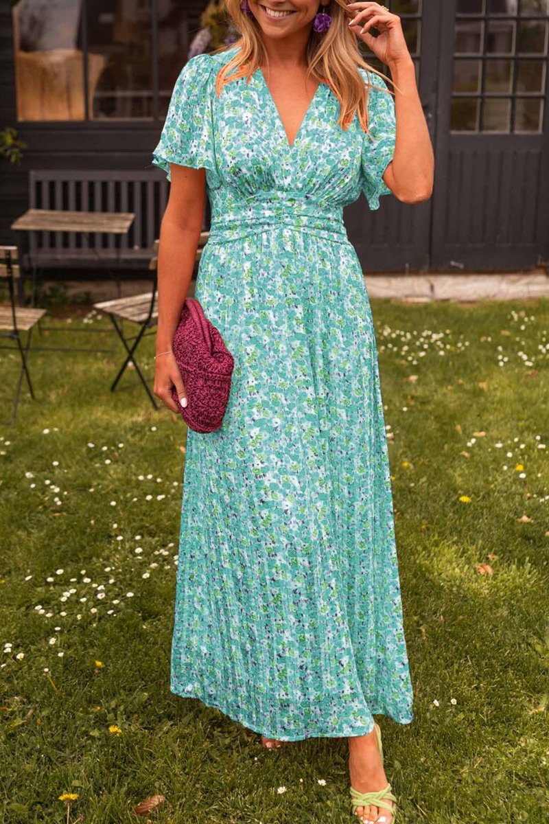 GR | Elegantes Blumen Kleid Für Den Sommer