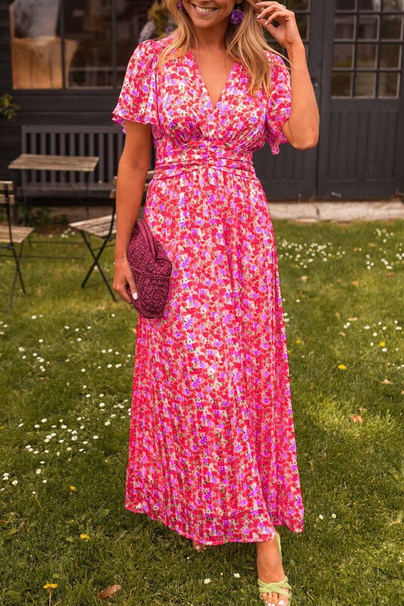 GR | Elegantes Blumen Kleid Für Den Sommer