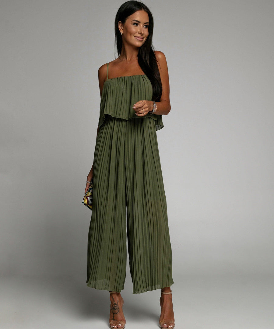 GR | Elegant Pleated One-Piece Jumpsuit