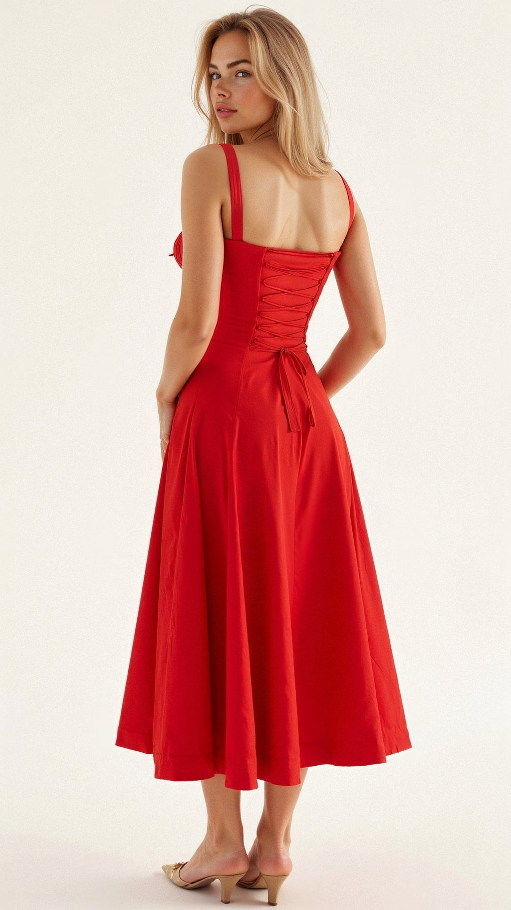 GR | Sommerliches Midi Kleid Mit Trägern & Schlitz Luftig, Elegant & Perfekt Für Warme Tage