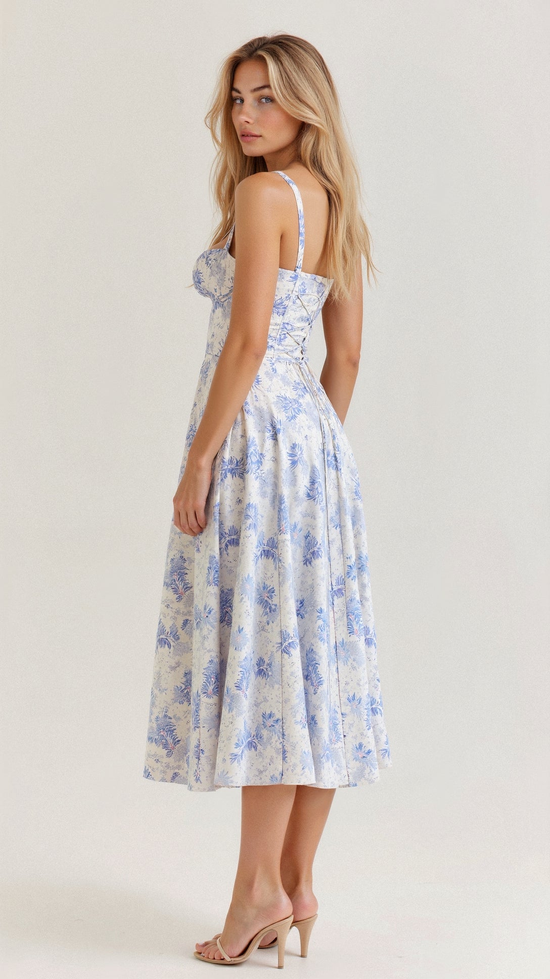 GR | Sommerliches Midi Kleid Mit Trägern & Schlitz Luftig, Elegant & Perfekt Für Warme Tage