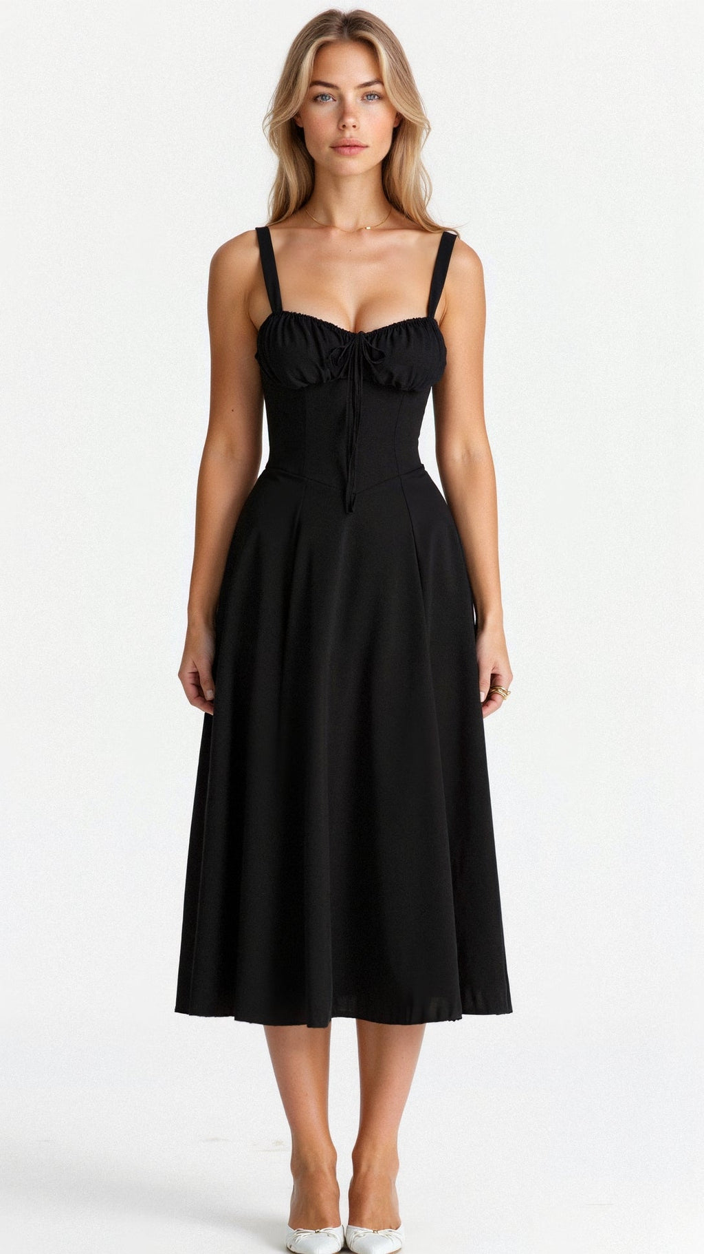 GR | Sommerliches Midi Kleid Mit Trägern & Schlitz Luftig, Elegant & Perfekt Für Warme Tage