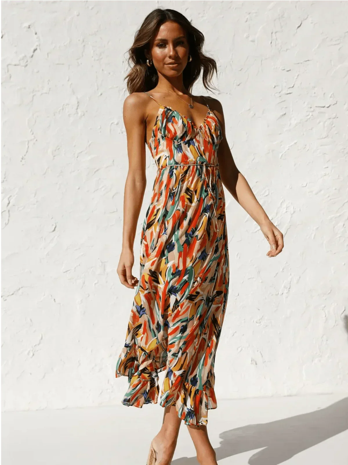 Serena™ - Buntes Midi-Kleid