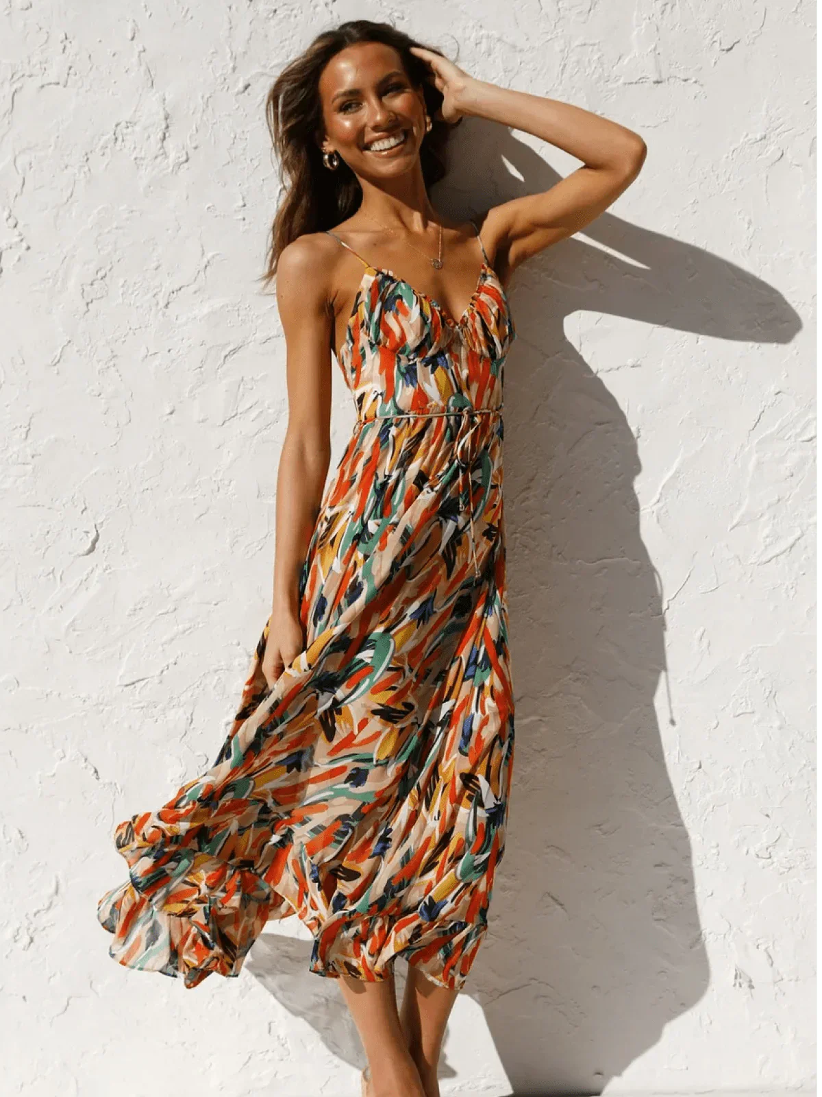 Serena™ - Buntes Midi-Kleid