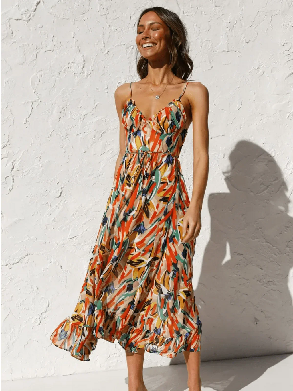 Serena™ - Buntes Midi-Kleid