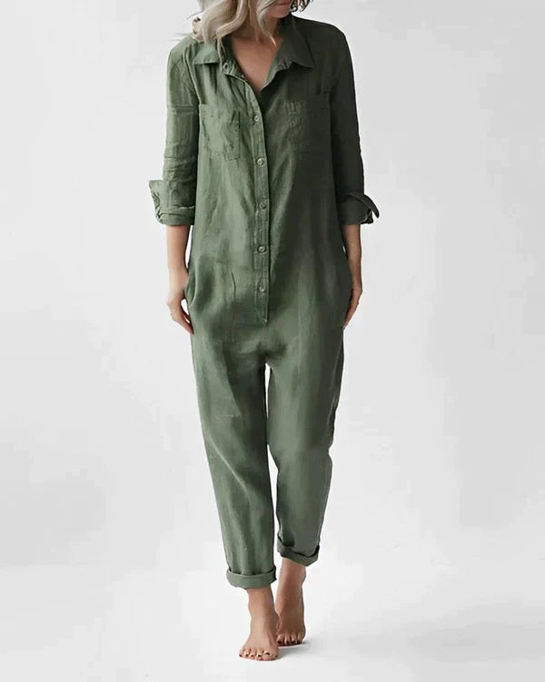 GR | Stylish Green Jumpsuit