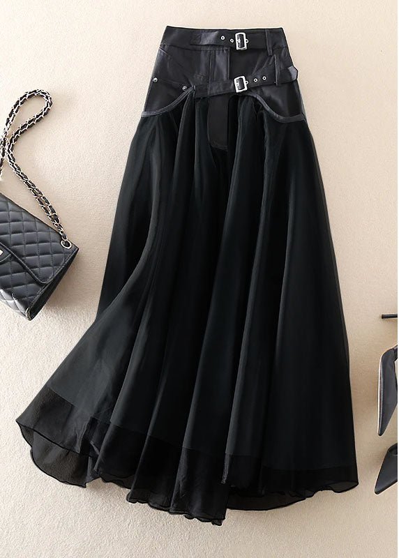 GR | Französischer Patchwork-Tüllrock – Eleganter Midi-Rock für Damen