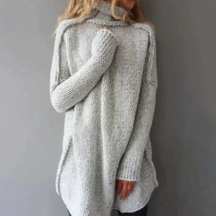 Luxurious roll-neck sweater for women