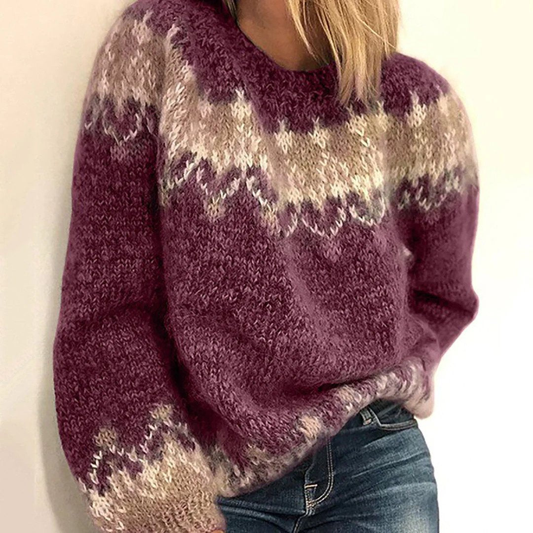 GR | Grobstrickpullover für Damen – weich und Vintage-Stil