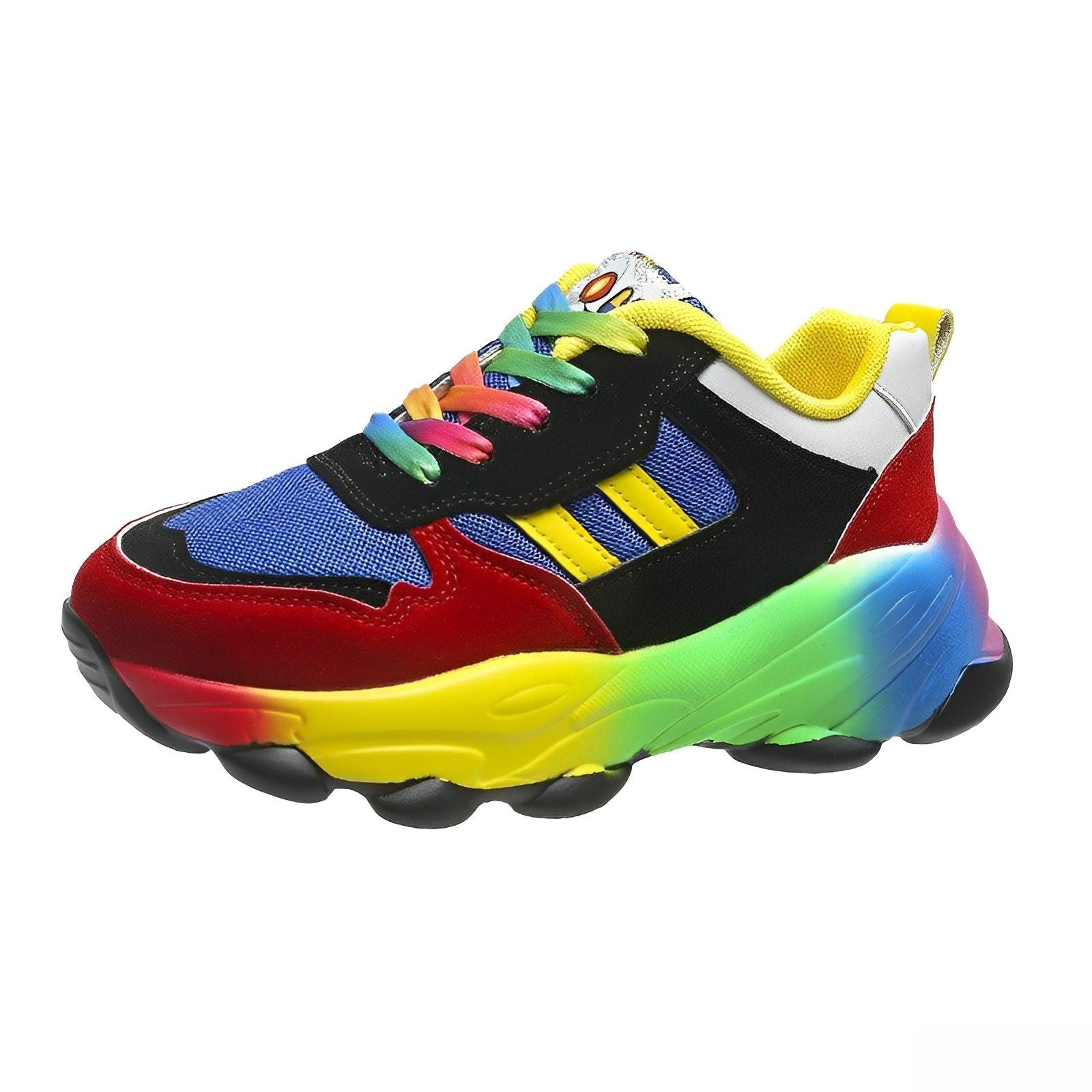 GR - Colorful Chunky Sneakers for Women | Multicolor Design Sneakers for Women 
