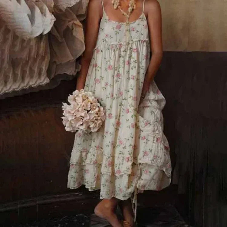 GR - Floral linen dress