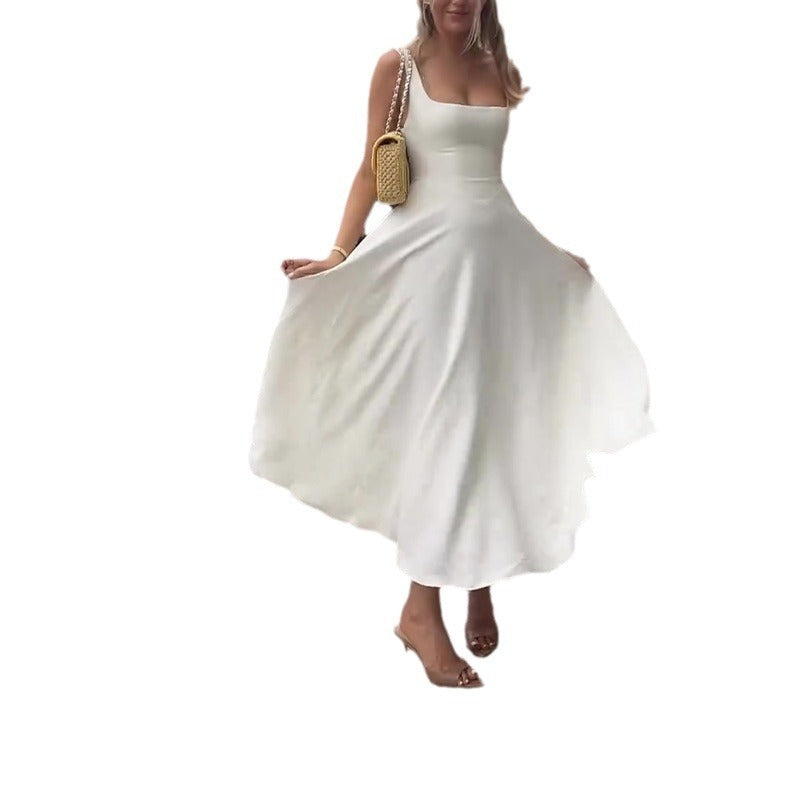 GR | Strappy dress with square neckline