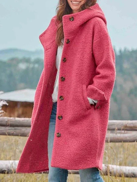 GR | Midi Jacket with Buttons and Elegant Flowing Fit